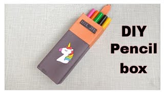 How to make pencil box from colgate box  DIY pencil box [upl. by Eitnom128]