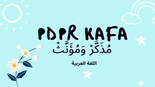 Kafa Bahasa Arab مذكر ومؤنث Muzakkar dan Muannas [upl. by Llamaj]