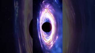 A supermassive black hole with an accretion disk pulling in matter from deep space  Black hole [upl. by Rickey]