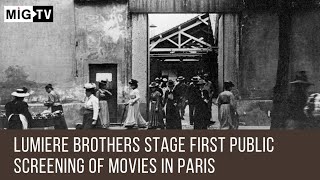 Lumiere Brothers Stage First Public Screening of Movies In Paris [upl. by Prescott]