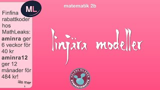 2b 135 linjära modeller [upl. by Sheff556]