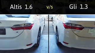 Toyota Corolla Altis 16 vs Toyota Corolla Gli Automatic  Detailed Comparison [upl. by Pryce437]