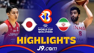 🇯🇵 Japan vs 🇮🇷 Iran  J9 Basketball Highlights  FIBAWC 2023 Qualifiers [upl. by Kremer]