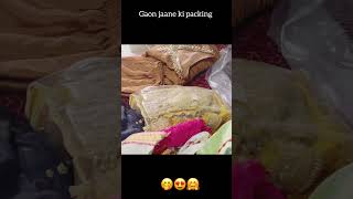 Gaon jaane ki packing 🤩💞suitcasepackingviralshabheen [upl. by Luap]