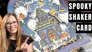 Spooky Shaker Card DIY for Halloween 🎃👻 [upl. by Cuttler]