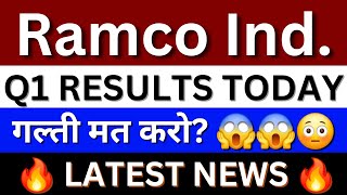 Ramco Industries Share Latest News  Ramco Industries Share Q1 Results  Ramco Industries Share [upl. by Nosreip333]