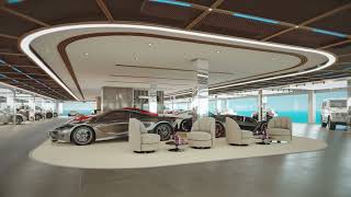 Autodeals Luxury Cars Showroom  Dubai designed by lyxarkitekter425 [upl. by Elleral]