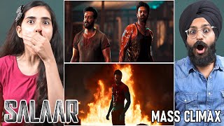 SALAAR MASS CLIMAX FIGHT SCENE REACTION  PRABHAS  PARBRAHM SINGH [upl. by Bamby]