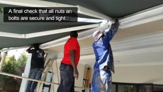 DiyRetractable cassette awning  how to install [upl. by Anaytat]