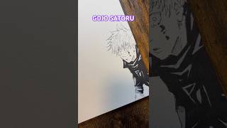 Drawing Gojo Satoru The Honored One  glowart gojofanart jujutsukaisen anime gojo shorts [upl. by Ardaid]