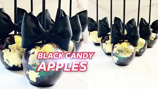 BEST WAY To Make Black Candy Apples [upl. by Anaitat]