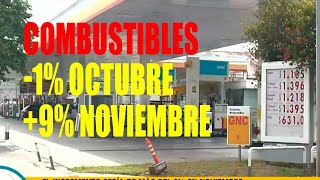 El aumento en el precio del combustible será 9 en noviembre [upl. by Merriott]