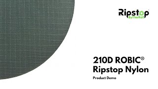 210D ROBIC® Ripstop Nylon  Fabric Demo Video [upl. by Dagny]