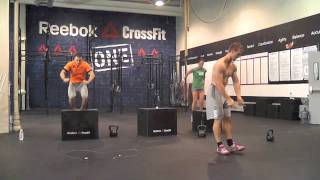 CrossFit  Austin Malleolo Spencer Hendel and Denise Thomas on WOD 110823 [upl. by Assennev]