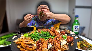 소곱창 소대창 쌈 한번 크게 싸서 소주 한잔까지│Hwangtae Jinguk Modeum Gopchang Mukbang Eatingshow [upl. by Sclater]