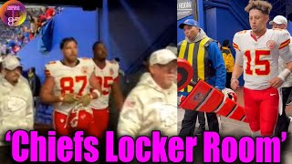 Travis Kelce depressed Heading to Chiefs Locker Room after first loss to the Bills [upl. by Berglund]