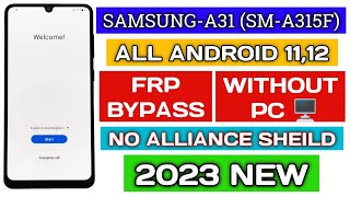 Samsung A31 SMA315F frp bypass Android 1112 without pcTadrishinfoTech [upl. by Melisenda]