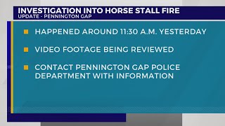 Arson investigators looking into burneddown Pennington Gap horse stalls [upl. by Nolyag132]