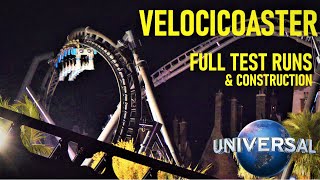 Velocicoaster TESTING  Full Circuit Test Runs  Construction Update [upl. by Nivaj]