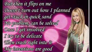 Hannah Montana Nobodys perfect with Lyrics [upl. by Airun21]