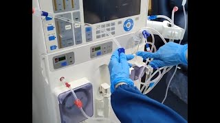 How to start a Dialysis Machine  Eco Priming Fresenius 4008S [upl. by Kamat]