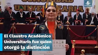 Carmen Campuzano recibe doctorado Honoris Causa quotsoy la más feliz y agradecidaquot [upl. by Leonora]