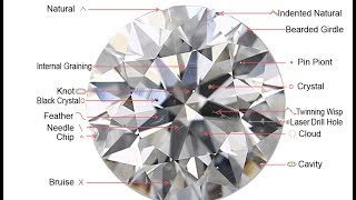 Diamond Clarity explained in terms of types of diamond inclusions black tables and milky diamonds [upl. by Lisette]