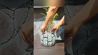 Cement Flowerpot DIY diy cementcraftideas 5minutecrafts [upl. by Fenner874]