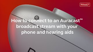 ReSound Nexia  How to connect to Auracast with your phone and hearing aids [upl. by Airamas]