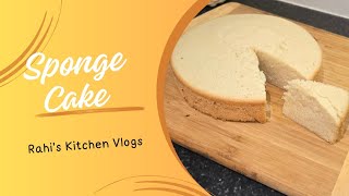 Basic VANILLA Sponge Cake  Simple amp Easy To Make [upl. by Tiebout]