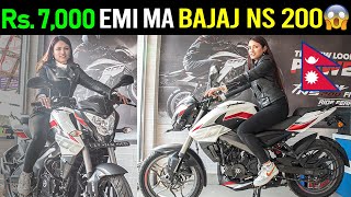 Naya NS 200 Kati parcha Bajaj Pulsar NS 200 Price in Nepal 2024 Exhaust Sound🔥 [upl. by Barnes]