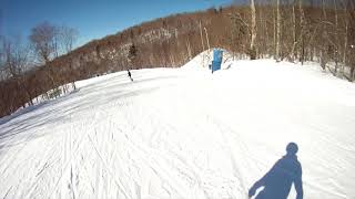 Snowboarding in Mont Tremblant Quebec Canada Green Trails [upl. by Raye23]