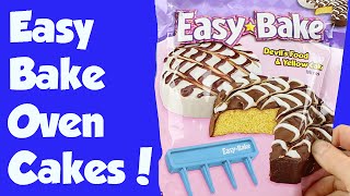 Easy Bake Oven Fancy Swirl Chocolate and Yellow Cake How To DIY [upl. by Sternick275]