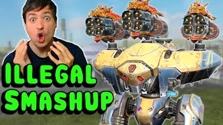 ILLEGAL SHARANGA SMASHUP War Robots Fun Titan Gameplay WR [upl. by Salamanca]