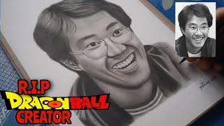 Drawing Akira Toriyama Art Tribute  jesar art [upl. by Eentroc]