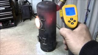 Fantastic Waste oil Stove Heater in Action Unbelievable Heat [upl. by Kcirdle]