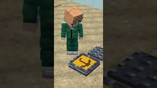 SQUID GAME  ZUCKER FORM SPIEL  Minecraft SHORTS [upl. by Ahsimek]