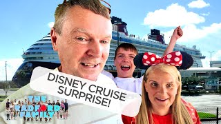 Disney Cruise Day 1  Surprising the Kids  The Radford Family [upl. by Gaut]