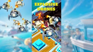 using EXPLOSIVE DRONES on Warships  BOOM BEACH [upl. by Nevear]