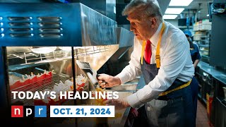 Trump Campaigns In A McDonalds DriveThru  NPR News Now [upl. by Forest]