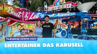 ENTERTAINER DAS KARUSSELL STEELT DE SHOW  TILBURGSE KERMIS🎡  KERMIS FM 2024💜 [upl. by Ahsiket]