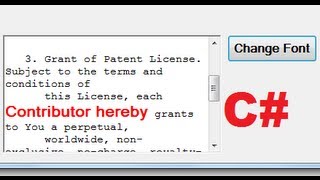 C Tutorial 77 How to Use FontDialog in C to change Font Size ColorType [upl. by Ok312]