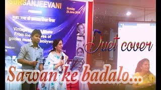 Sawan ke badalo Unse Ye Ja Kaho  Zohrabai Ambalewali  karan diwan  D N moadhok naushad  live [upl. by Ahsata662]