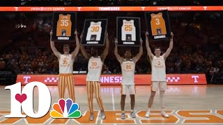 The Vols honor James Vescovi Knecht and Coyne on Senior Day [upl. by Wolsky957]