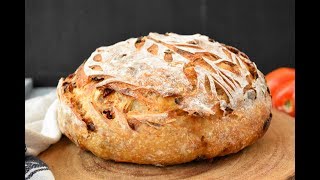 Sun dried tomato and Parmesan Sourdough bread [upl. by Loram]