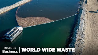 Most Ocean Plastic Flows From Rivers Can Giant Trash Barriers Stop It  World Wide Waste [upl. by Bergwall]