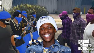 Quando Rondo GOES TO WAR with Grape Street Gang on GTA RP INSANE PART 2 [upl. by Minda]