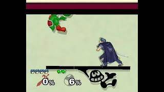 SSBM Marth quotUp Tiltquot Only Melee TAS [upl. by Endaira]