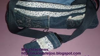 Tutorial bolso Reciclando vaquerosPrimera parte [upl. by Landon]