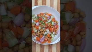 High Protein Saladeasy protein saladChickpea Salad Recipe shortsshortsvideosrecipeviralshorts [upl. by Gothart]